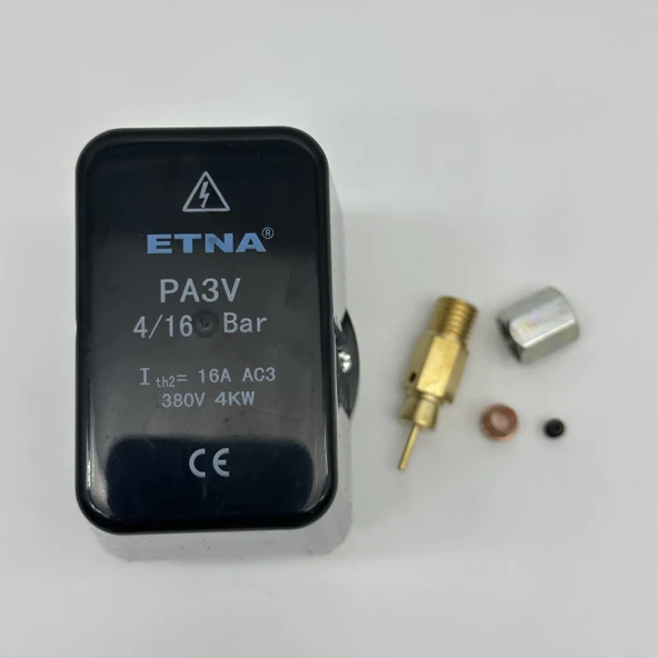 Etna Basınç Şalteri PA-3V 4Bar - 16Bar  380V 1/2 - Resim 7