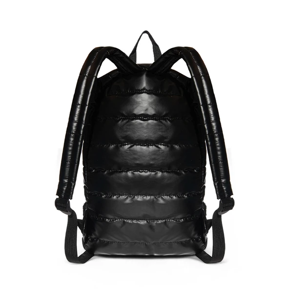 Biggdesign Moods Up Relaxed Kapitone Sırt Çantası Su Geçirmez Kumaşlı Okul ve Laptop Çantası Siyah - Resim 2