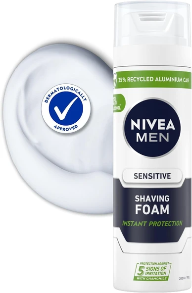NIVEA MEN Erkek Hassas Tıraş Köpüğü 200 ml