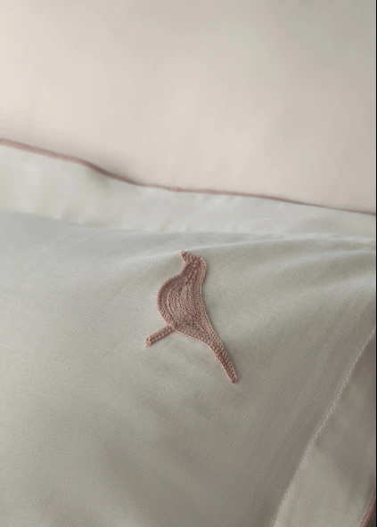 Tek Kişilik Pure Blush Nevresimli Pike Seti - 2