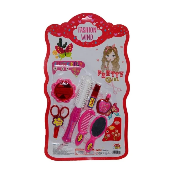 Çocuk ZN-0597 Kartela Makyaj ve Kuaför Seti -Zeon