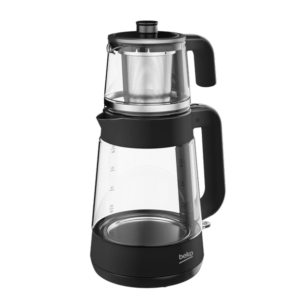 Beko CM 5964 B Floral 1900 W Siyah Cam Çay Makinesi