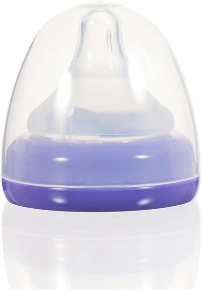 Lansino Natural Wave Silikon Uçlu Biberon , Şeffaf , Orta Akış , 240 ml - Resim 4