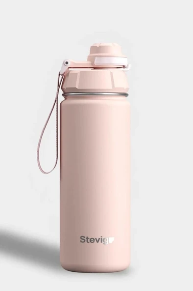 Stevig ST-222 1 Hand Leak-Proof Sızdırmaz Çelik Termos 500ML Icy Pink - 3