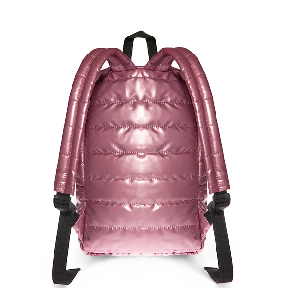 Biggdesign Moods Up Loved Kapitone Sırt Çantası Su Geçirmez Hafif Okul ve Laptop Çantası Pembe - Resim 2