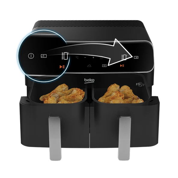 Beko FR 8284 FitFry AirFryer 8.5 Lt 2400 W Az Yağlı Fritöz - 3
