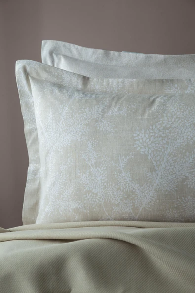 Tek Kişilik Tanya Bej Nevresimli Bambu Pike Takımı - 2