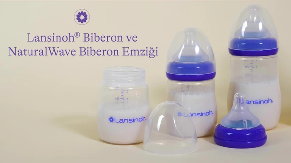 Lansino Natural Wave Silikon Uçlu Biberon , Şeffaf , Orta Akış , 240 ml - Resim 11