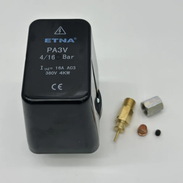 Etna Basınç Şalteri PA-3V 4Bar - 16Bar  380V 1/2 - Resim 6