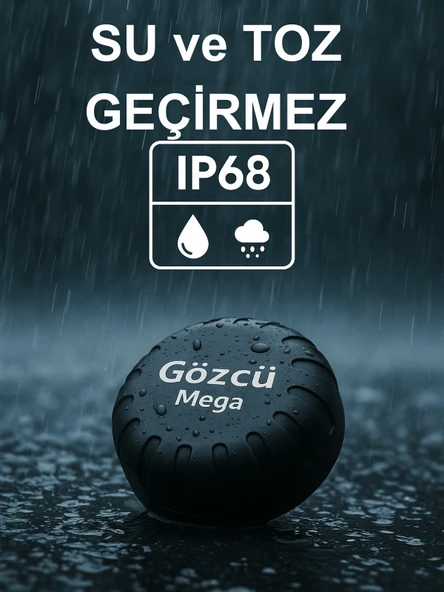 Mega Takip Cihazı IOS Android Uyumlu Motor Araç Taşıt GPS Cihazı IP68 Su Geçirmez Akıllı Takibi (5-10 Dakika Aralıklı Sinyal Alır) - 5