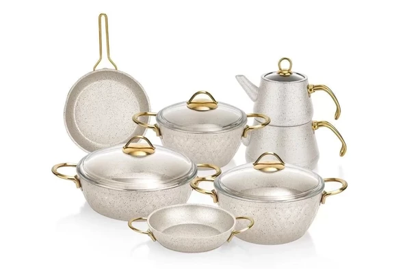 Schafer New Range Tencere Seti 11 Parça Beyaz - 2