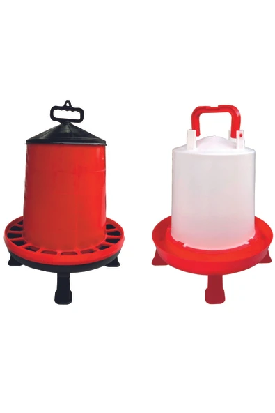 15 Kg Tavuk Yemlik Ayaklı 12 Lt Tavuk Suluk Ayaklı - 1