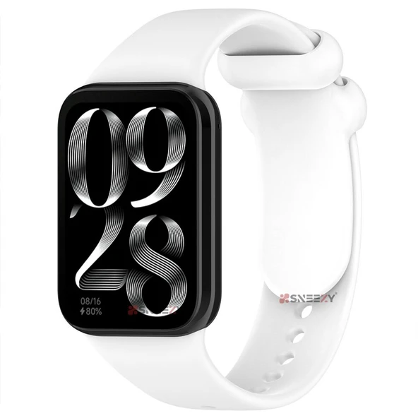 Xiaomi Mi Band 8 Pro Uyumlu Purelux Soft Yumuşak Silikon Kordon  Beyaz ürün görseli