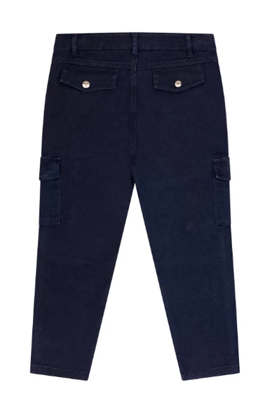 Erkek Çocuk Kargo Cepli Gabardin Pantolon MNT25E209 - Resim 3