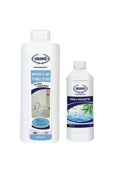 Banyo & WC Bahar Kolulu Temizleyeci 1000 ml + Damla Konsantire 500 ml ürün görseli