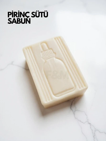 Pirinç Sütü Sabunu – Kojik Asit Katkısı ile El & Yüz Doğal Aydınlatıcı ve Nemlendirici (100-120 gr)