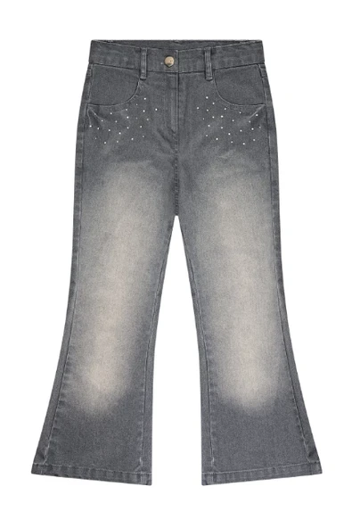 Kız Çocuk İspanyol Paça Denim Pantolon MNT25K237 - Resim 2