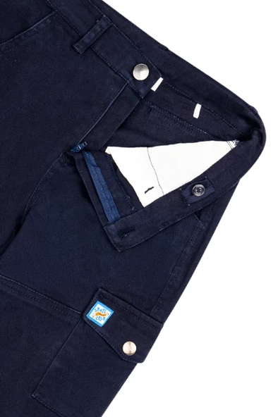 Erkek Çocuk Kargo Cepli Gabardin Pantolon MNT25E209 - Resim 4