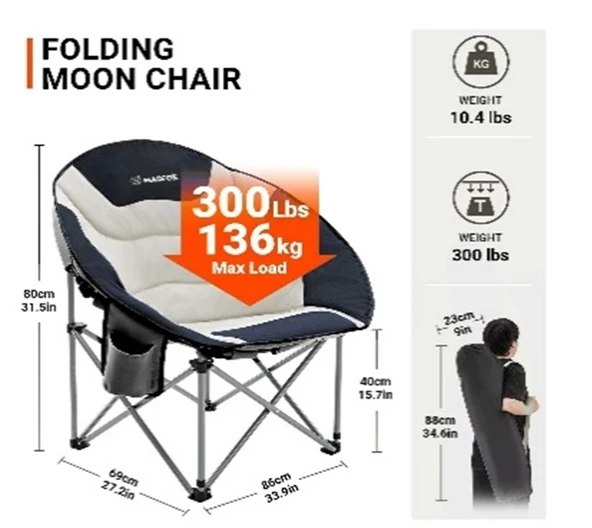 Madfox Moonchair Deluxe Katlanır Kamp Sandalyesi - 2
