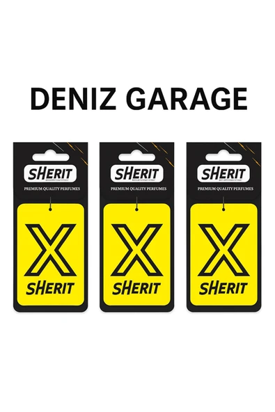 X Sarı Araba Kokusu Deluxe Kalite 3'lü