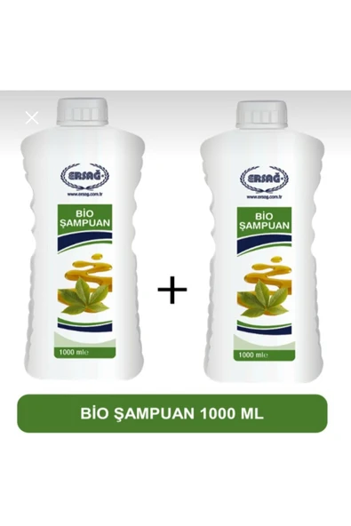 Ersağ Bio Şampuan 2 adet 1000 ml (Fırsat Seti) - 1