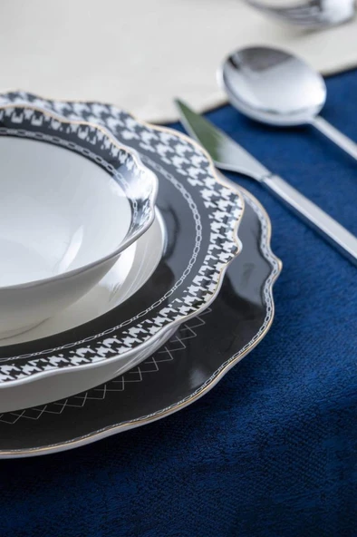 Acar Adena 24 Parça Porselen Yemek Takımı POR-07296 - 3