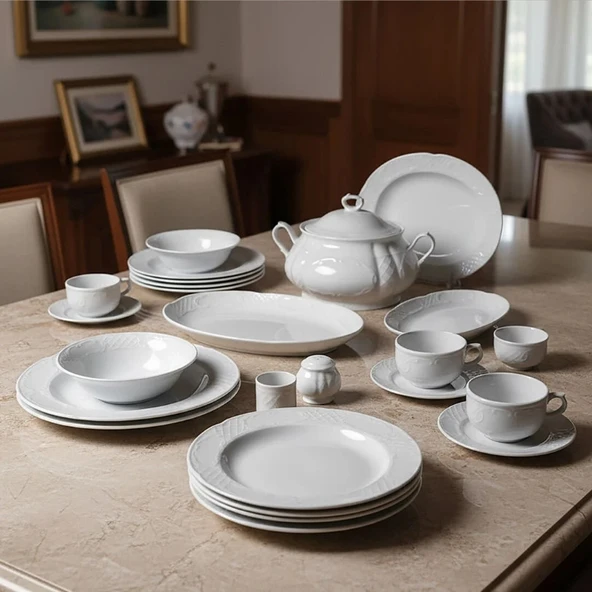 Güral Porselen Safir 82 Parça Yemek Takımı - 7