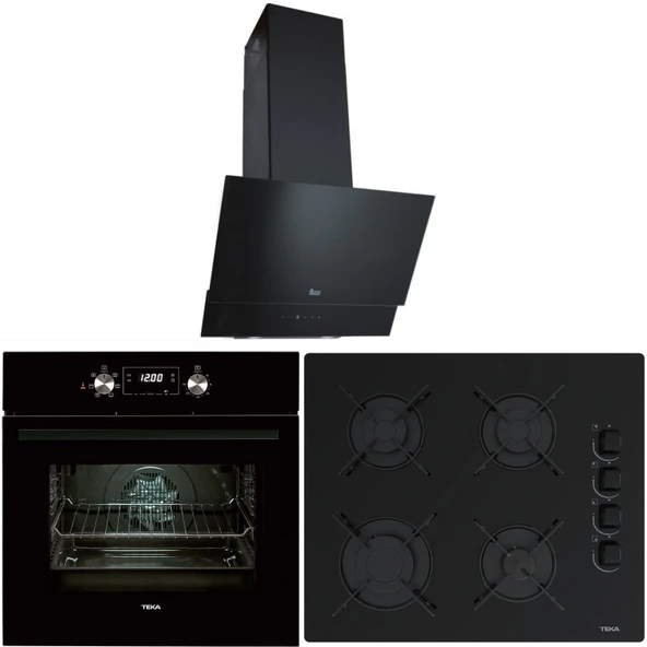 TEKA CHEF 5 ANKASTRE 3 LÜ SET ( OCAK + FIRIN + DAVLUMBAZ ) - 1