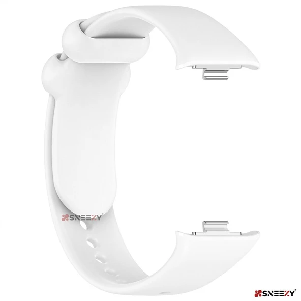 Xiaomi Mi Band 8 Pro Uyumlu Purelux Soft Yumuşak Silikon Kordon  Beyaz - Resim 4