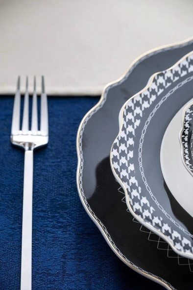 Acar Adena 24 Parça Porselen Yemek Takımı POR-07296 - 4