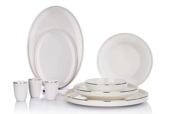 Schafer Adel Gold 56 Parça 12 Kişilik Yemek Takımı - 2