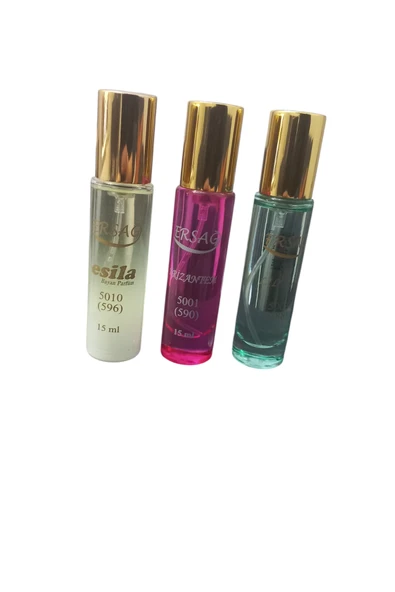 ERSAĞ KRİZANTEM +LİLYUM +ESİLA PARFÜM 15 ML ÖZEL SET ürün görseli
