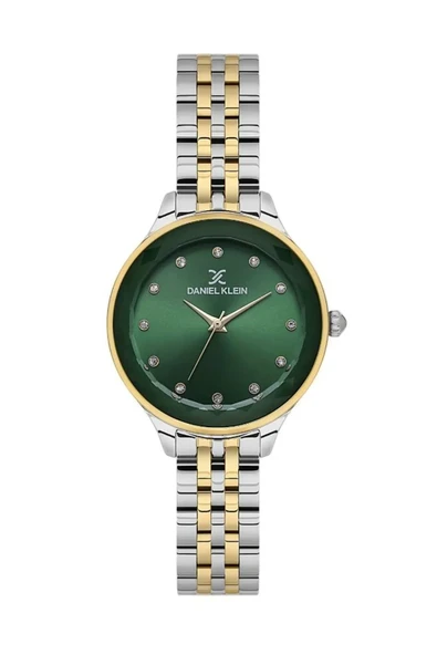 DKE.1.10868-4 Taşlı Tasarım Metal Kordon Metal Kasa 3 ATM Suya Dayanıklı Metalik-Altın