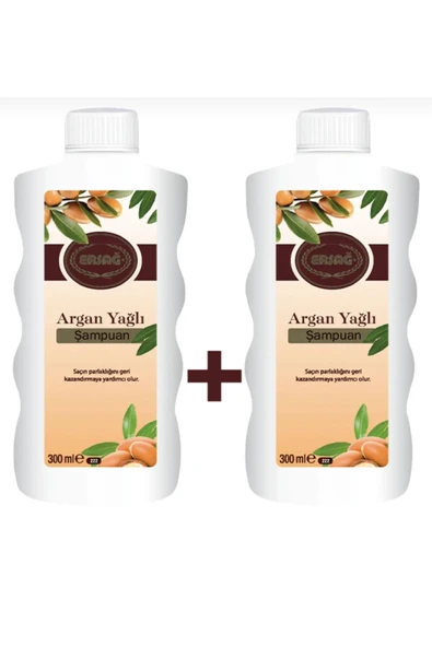 Ersağ Arğan yağlı Şampuan 300 ml x 2 Adet - 1