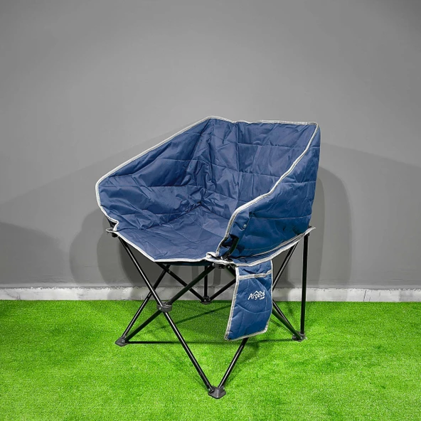 Argeus Balcony Comfort Katlanabilir Kamp Sandalyesi Lacivert - Resim 2