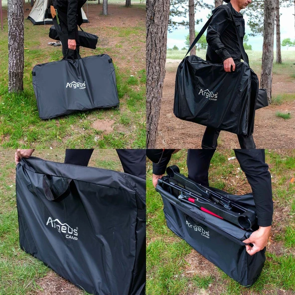 Argeus Kamp Sandalyesi Taşıma Çantası Çiftli - 7