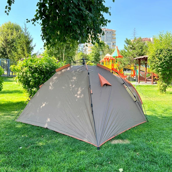 Iglo 3 Kişilik Çadır Argeus - Bagajlı Çift Tenteli - Otomatik Kurulum - ARG-204 - 4 Mevsim - 5