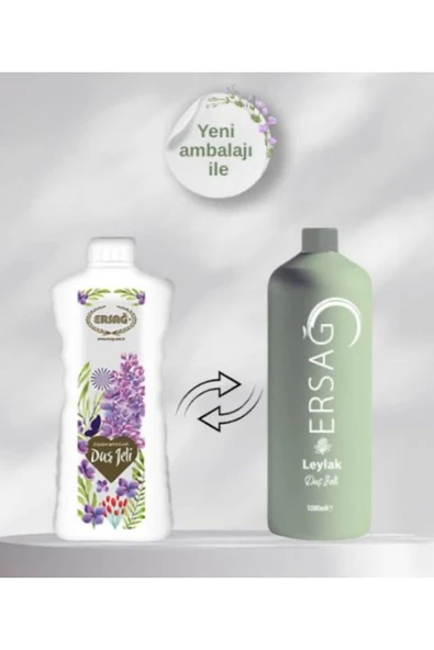 Ersağ Leylak Kokulu Duş Jeli 1000 ml (YENİLENEN YENİ AMBALAJI) - 1