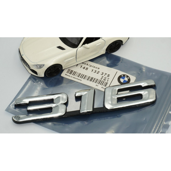 Bmw 316 Bagaj Krom ABS 3M 3D Yazı Logo Orjinal Ürün - 7