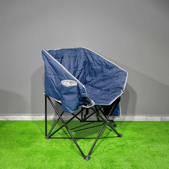 Argeus Balcony Comfort Katlanabilir Kamp Sandalyesi Lacivert - Resim 3