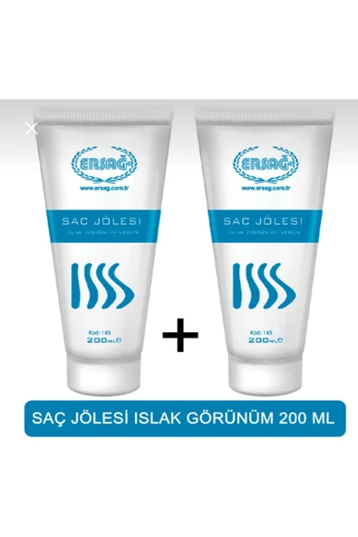 Ersağ Saç Jölesi Islak Görünüm 200ml X 2Adet - 1