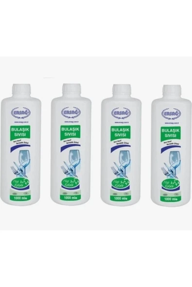 Ersağ Bulaşık Sıvısı Hoş Kokulu x 4 Adet 1000 ml - 1