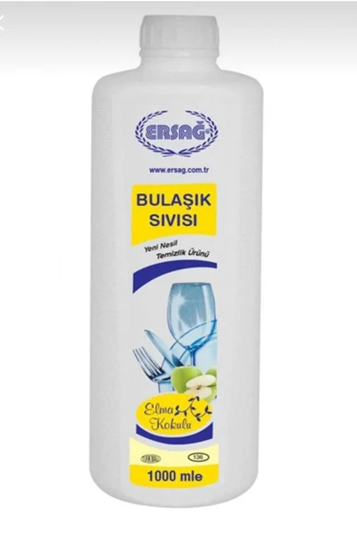 Ersağ Bulaşık Sıvısı Elma Kokulu 1000 ml - 1