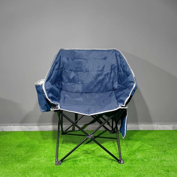 Argeus Balcony Comfort Katlanabilir Kamp Sandalyesi Lacivert ürün görseli