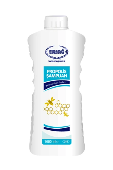 Ersağ Propolisli Şampuan (normal Ve Kuru Saçlar ) 1000 ml - 1
