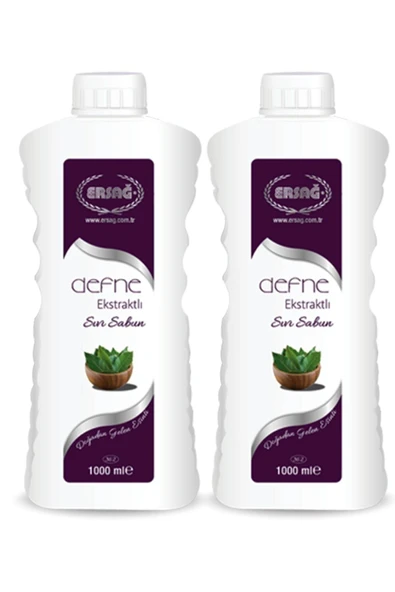 Ersağ Defne Ekstraktlı Sıvı Sabun 1000 ml 2 Adet - 1