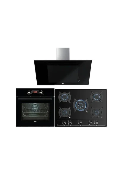 TEKA CHEF 10 ANKASTRE 3 LÜ SET ( OCAK + FIRIN + DAVLUMBAZ ) - 1