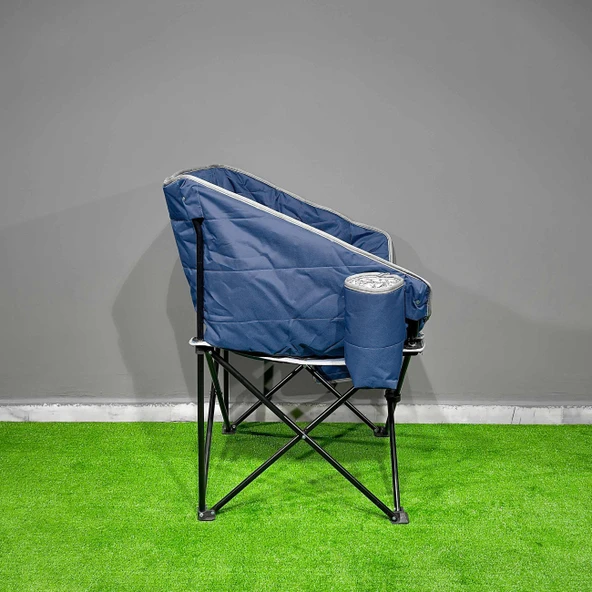 Argeus Balcony Comfort Katlanabilir Kamp Sandalyesi Lacivert - Resim 4