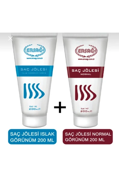 Ersağ Saç Jölesi Islak Görünüm +Saç Jölesi Normal Görünüm - 1