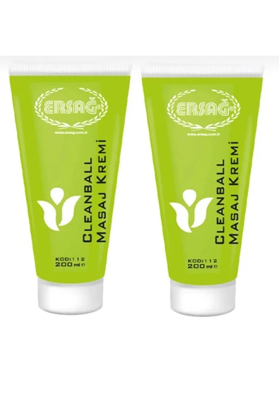 Ersağ Cleanball Masaj Krem 200ml X 2 Adet - 1